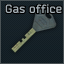 Gas station office key