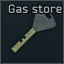 Gas station storage room key