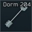 Dorm room 204 key