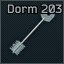 Dorm room 203 key