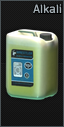 Alkaline cleaner for heat exchangers