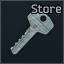 Convenience store storage room key
