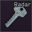 Radar station commandant room key