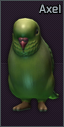 Axel parrot figurine