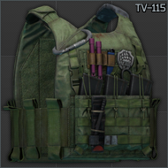 WARTECH TV-115 plate carrier (Olive Drab)