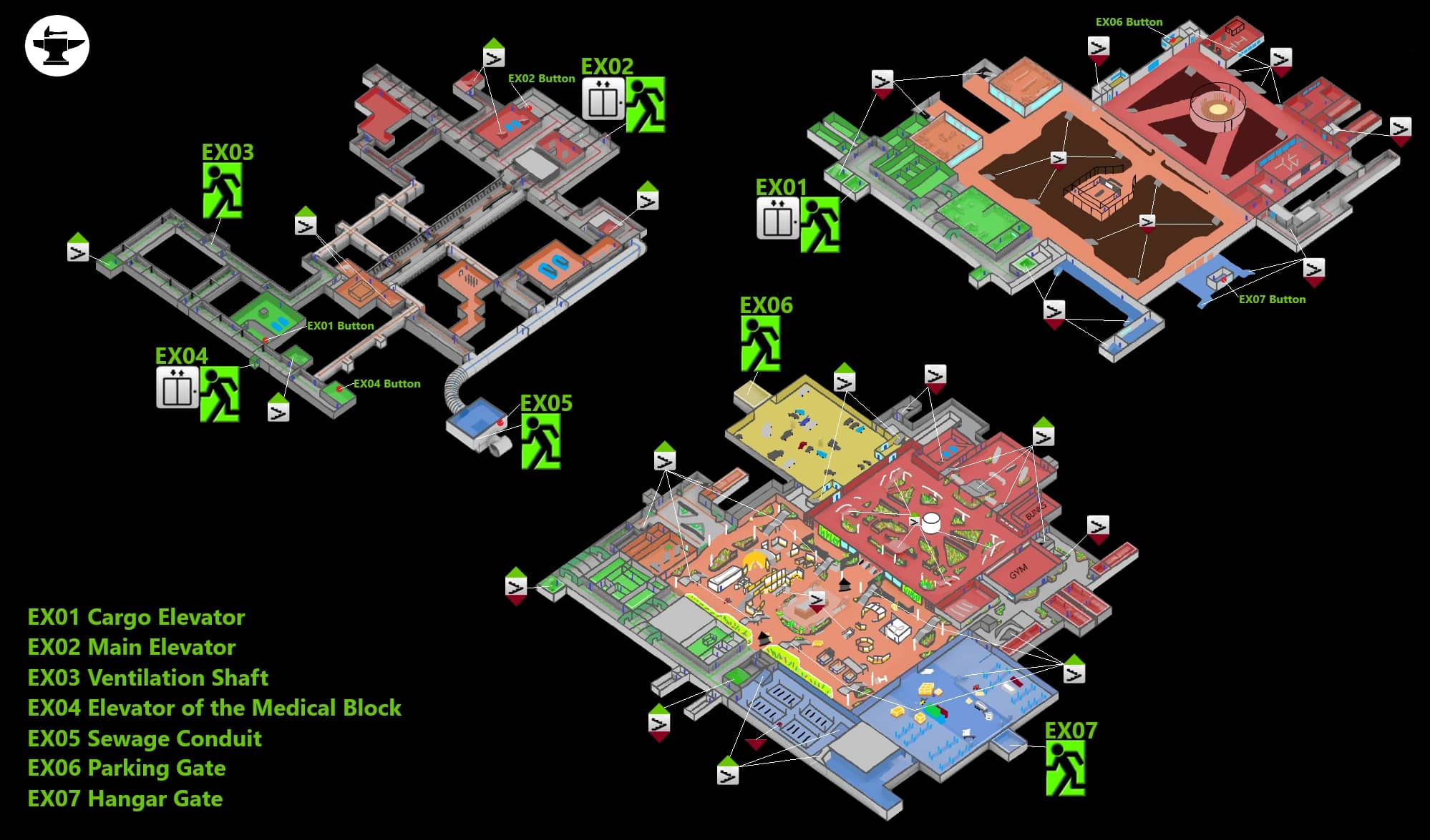 塔科夫实验室3D高清地图