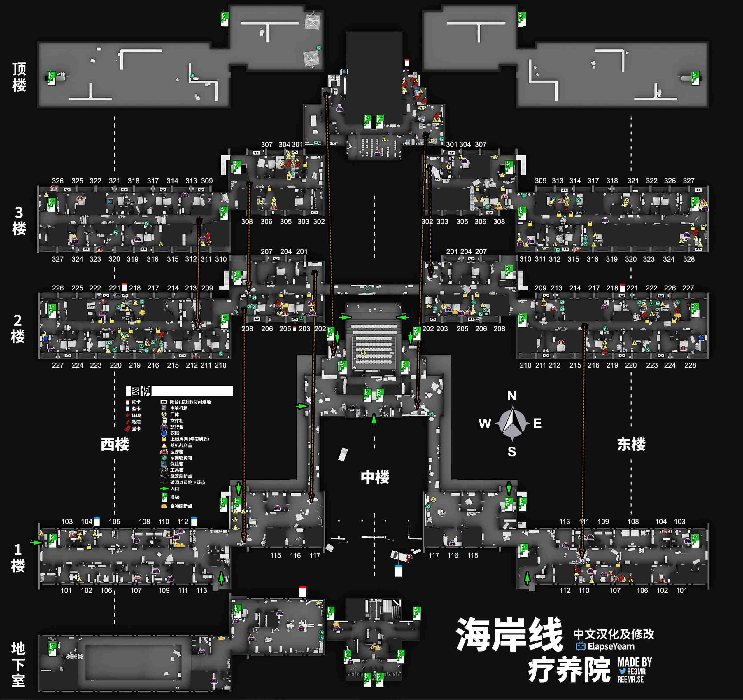 海岸线地图