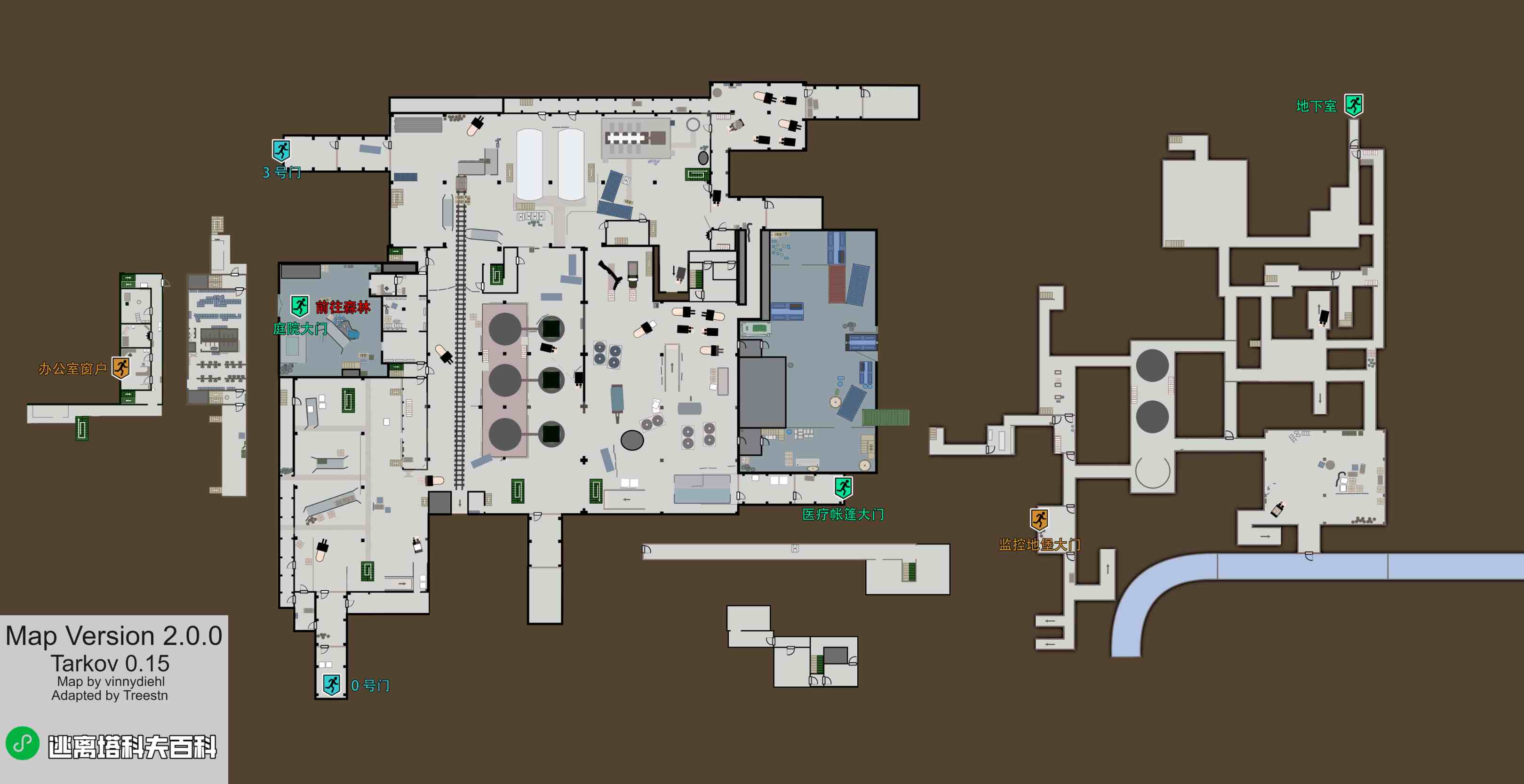 塔科夫工厂高清3D地图