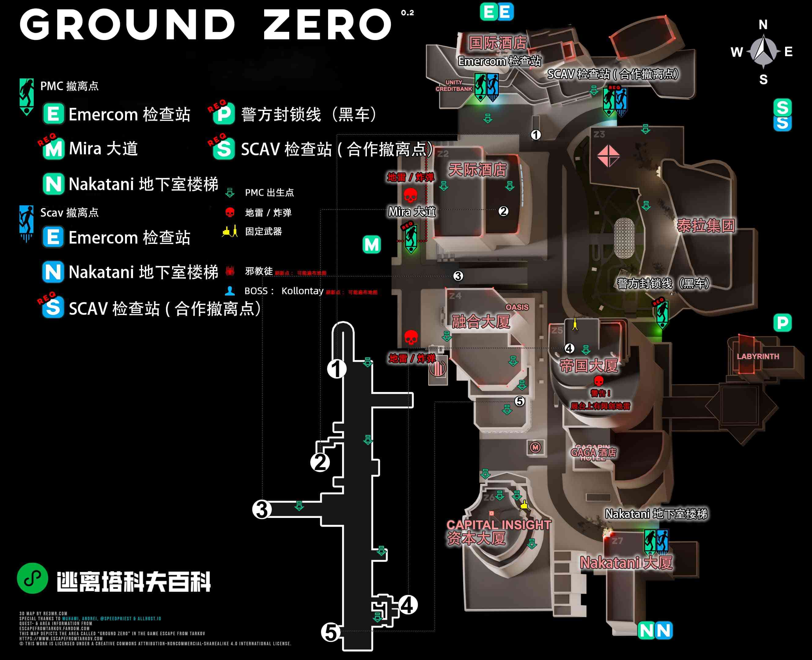 逃离塔科夫中心区高清3D地图